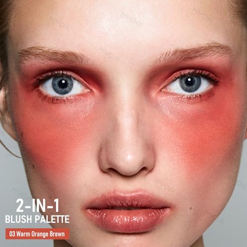 KYDA 2-in-1 Cream & Powder Blush Palette - Waterproof