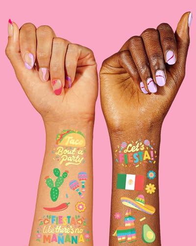 xo, Fetti Fiesta Metallic Tattoos - 52 Styles Cinco De Mayo