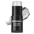 BOBISUKA Silver Face Paint Stick - Waterproof Metallic Makeup