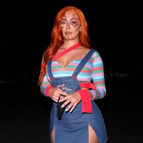 Chucky Halloween Makeup Kit with Scar Tattoos & Fake Knife Prop