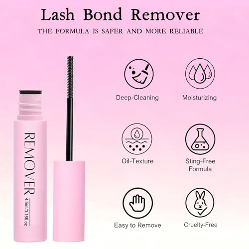 Gentle Lash Remover for Lash Clusters - Non-Irritating Formula