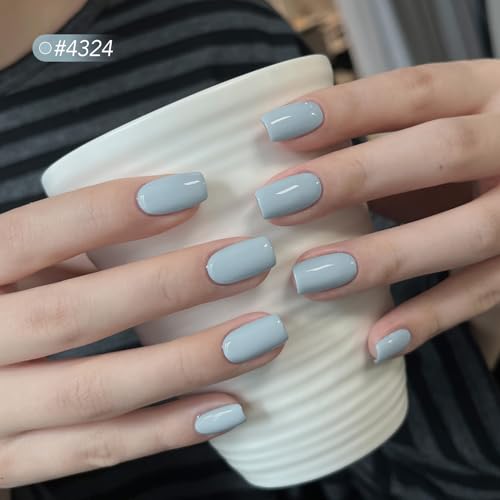 GAOY Sky Blue Gel Nail Polish 16ml Self-Leveling Soak Off UV Cure for Manicure
