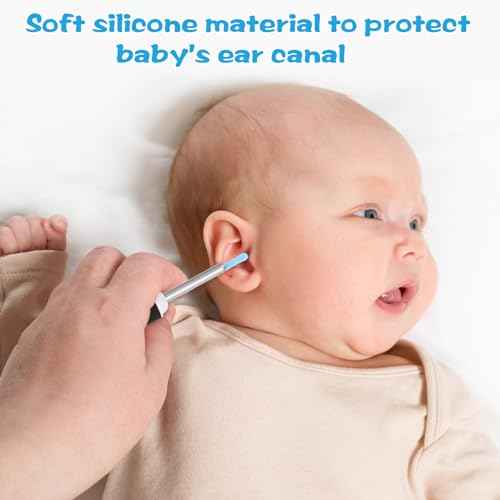 120Pcs Ear Spoon Tips Silicone Ear Spoon Replacement Tips Ear Cleaner Replacement Tips Ear Wax Removal Replacement Tips Ear Health Care Ear Cleaning Kit