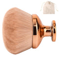 Extra Large Body Makeup Brush for Self Tanner, 3.54 Inch Big Wide-Headed Tan Oval Brush Bronzers Blend Self Tanning Applicator with Drawstring Bag for Face Neck Back Legs & Dry Use (Gold)