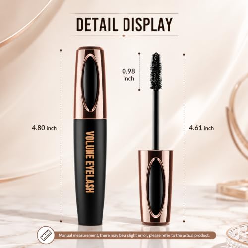 4D Silk Fiber Mascara Waterproof Volumizing Lash (2 Pack)
