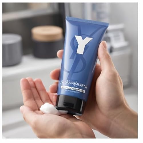 Yves Saint Laurent Y After Shave Balm for Men, Moisturizing Post-Shave Face Balm, Alcohol-Free, Fresh Citrus & Woods Scent, 1.6 oz / 50 ml Flip Top Tube UNBOXED (3 Pack)