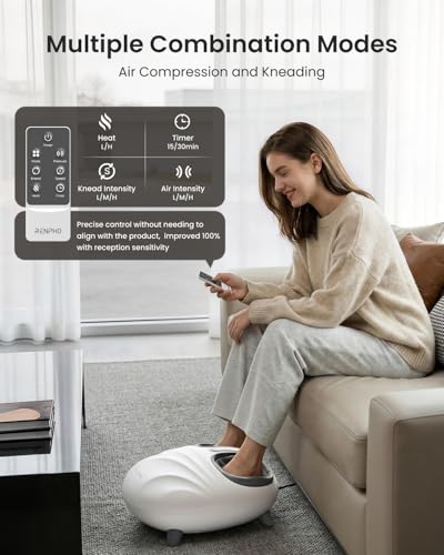 RENPHO Shiatsu Foot Massager with Heat for Plantar Fasciitis