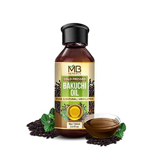 MB Herbals Bakuchi Oil, 100ml, 100% Pure Psoralea corylifolia Oil, For External Use Only