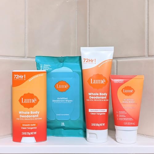Lume Whole Body Deodorant Starter Pack - Stick, Tube & Wipes