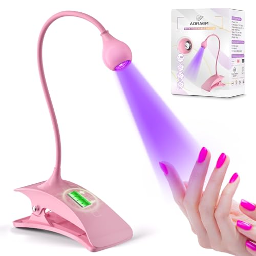 Rechargeable UV Nail Lamp with Gooseneck & Adjustable Timer for Gel Nails