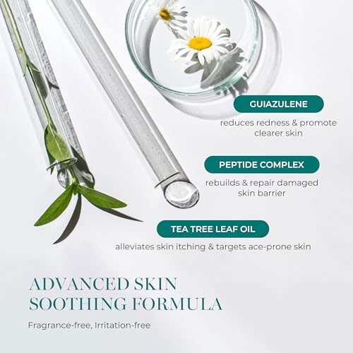 Azulene Boost Ampoule 1.52 fl oz, Calming & Soothing Serum with Guaiazulene, Centella Asiatica & Botanical Extracts, Hydrates Sensitive Skin, Korean Skin care
