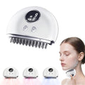 Lymphatic Contour Face Brush - Electric Face Massager with 9-Level Vibration & Microcurrent for Lymphatic Drainage, Puffiness Reduction, Double Chin and Jawline Sculpting (White)