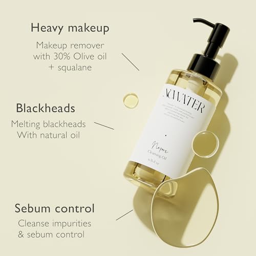 NOWATER Korean Cleansing Oil – Makeup Remover & Pore Cleanser 6.76oz
