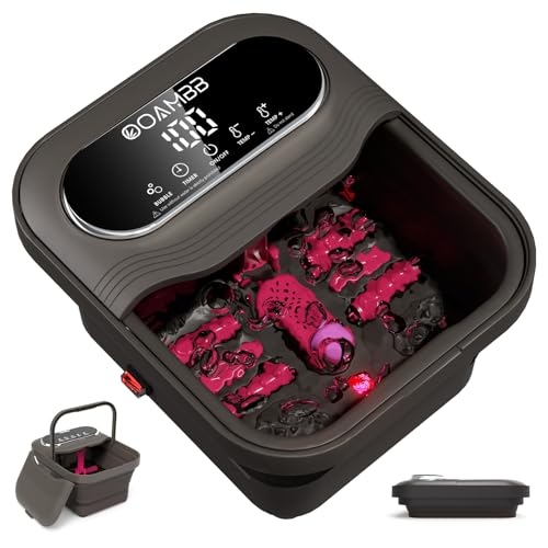 Collapsible Foot Spa with Heat, Bubbles & Touch Control