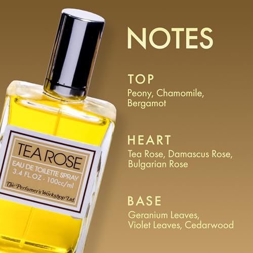 Tea Rose Eau de Toilette Spray for Women, 3.4 fl oz