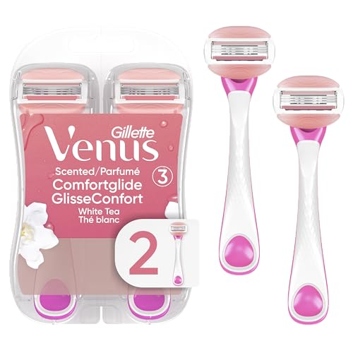 Gillette Venus ComfortGlide Disposable Razors for Women, 2 Count