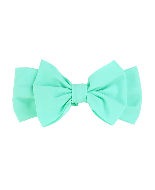 RuffleButts® Girls Island Blue Swim Bow Headband - One Size