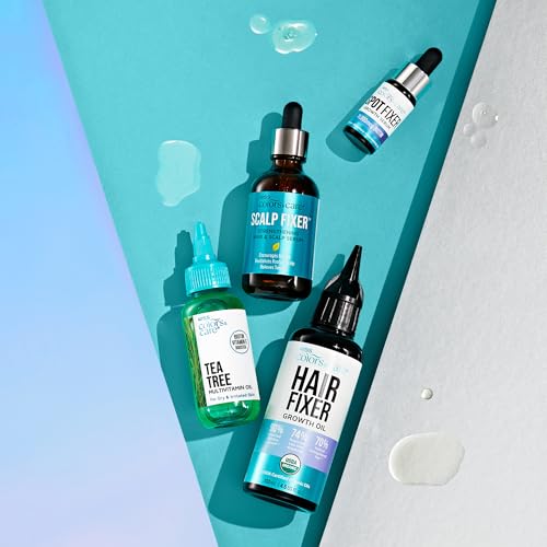 KISS Colors & Care Spot Fixer Growth Serum, Biotin & Caffeine-Infused Hair Treatment for Thinning Hair, Strengthens & Thickens, Nourishes Follicles, Fast-Absorbing, 12mL (0.4 fl. oz.)