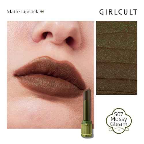 GIRLCULT Matte Lipstick ? Long Lasting Velvet Finish, Smudge Proof & Lightweight Lipstick for Women, Transfer Proof One-Swipe Color, Gift for Her (S07)