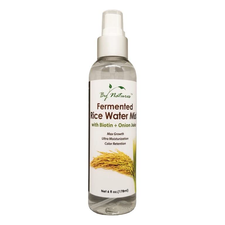 By Natures Fermented Rice Water Hair Mist with Biotin - 6 Fl Oz