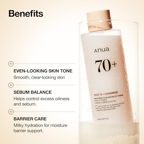 Anua Rice 70 Glow Milky Toner - Hydrating Korean Skincare