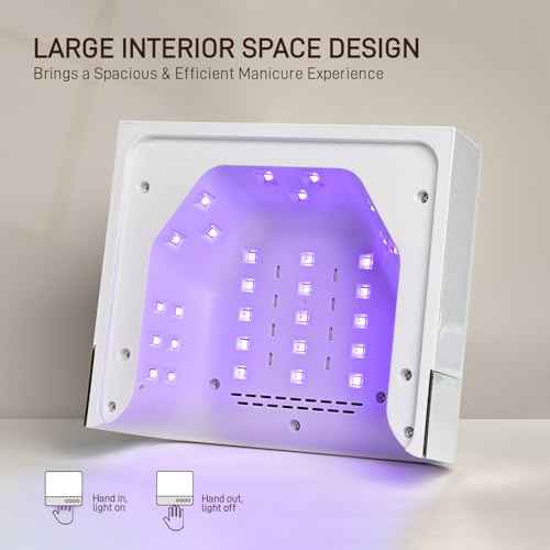 GAOY Professional UV Nail Lamp, Big Cavity Design for Long Nails, 36 LED Fast Curing Light with Infrared Sensor for Salon Gel and Acrylic Polish