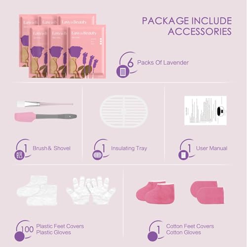 EASYINBEAUTY Paraffin Wax Machine Kit for Hands & Feet - 3000ml Wax Warmer