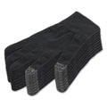 Donfri 10 Pairs Cotton Moisturizing Gloves Men Touchscreen Fingers for Eczema Dry Hands Hand Care Overnight Moisturizing (Medium-Black)