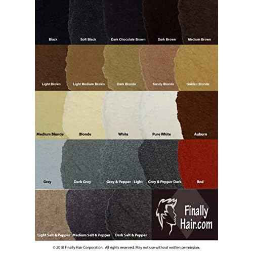 Hair Building Fibers 200 Grams 7 Oz. With Bottle By Finally Hair 50g*4 (Light Grey and Pepper)