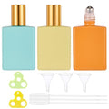 Qeuly 15ml Glass Roller Bottles Set for Essential Oils – Leak-Proof Travel Roll-On