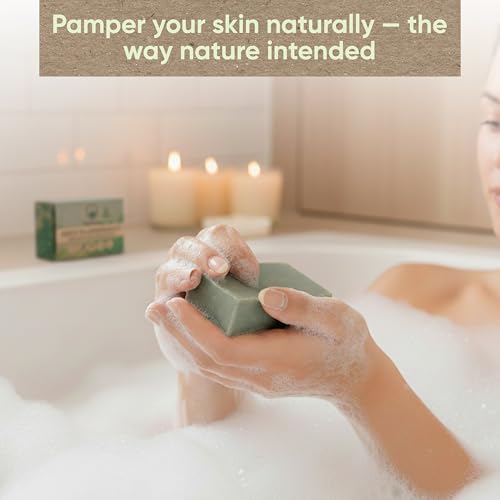 Organic Bar Soap Set ? Handmade Natural Soap Bars with Essential Oils ? Oatmeal Lavender, Lemongrass & Green Tea Peppermint (3.25 oz Each, 3 Bars)