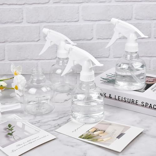24 Pack 8 oz Spray Bottles with Adjustable Nozzle & Measurement Marks