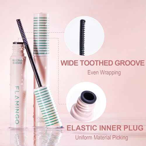 Upgrade Speedy Mascara Remover, Eye Makeup Remover for Waterproof Mascara Eyeliner Eyeshadow, Gentle Long Active Spiral Head Oil Gel Cleanser, Precision Cleansing Wand