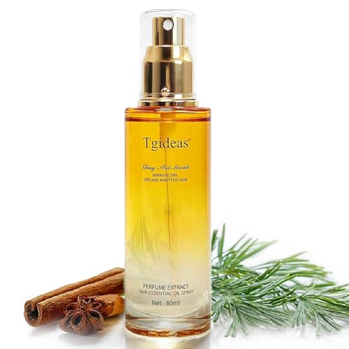 Tgideas Leave-in Hair Oil Spray with Jojoba & Shea Butter - Moisturizing for Dry & Curly Hair