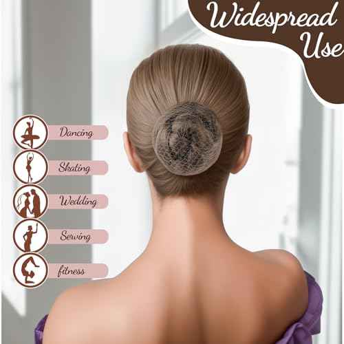 Fandamei Hair Accessories Set: 20PCS Mesh Hair Nets Invisible and 40PCS U Shaped Hair Pins for Women, Girls, Ballet Bun Maker & Dance (Hair Nets- 20 inch(50cm), Hair Pins- 2.4 inch(6cm)),Tan Brown