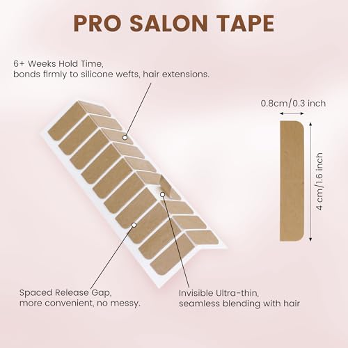 MIILYE Hair Extension Tape 100 Tabs | 6+ Week Hold