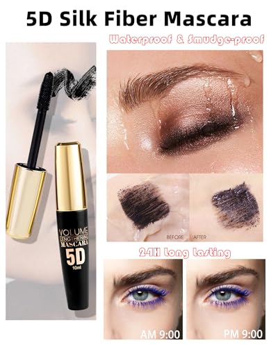 Blue 5D Silk Fiber Waterproof Mascara | 24H Long Lasting