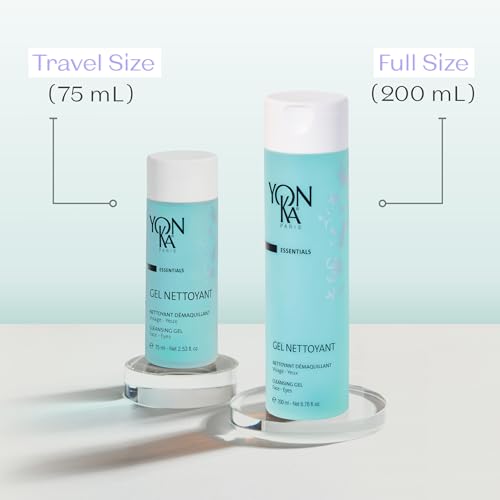 Yonka Gel Cleanser | Gentle Foaming Face Wash & Makeup Remover | Cleanses Pores and Balances Skins pH with Red Algae & Amino Acids | For Acne Prone & Oily Skin | Paraben-Free