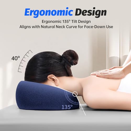 Ergonomic Face Down Pillow for Eye Surgery Recovery & Massage Headrest
