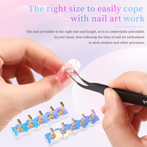 ANGNYA Magnetic Nail Stand for Press Ons & Nail Art Practice