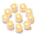 Homemory Warm White Flickering Flameless Tea Lights - 24 Pack, Battery Operated, 200+ Hours, Safe for Weddings & Holidays