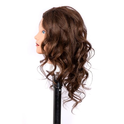Stancia 100% Human Hair Mannequin Head 22-24" for Styling