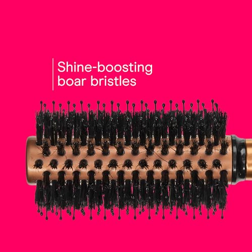 Conair Round Hair Brush Copper Quick Dry Boar & Nylon