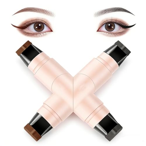 Winged Eyeliner Stamp Pen Set - Dual-Ended Waterproof Liquid Liner