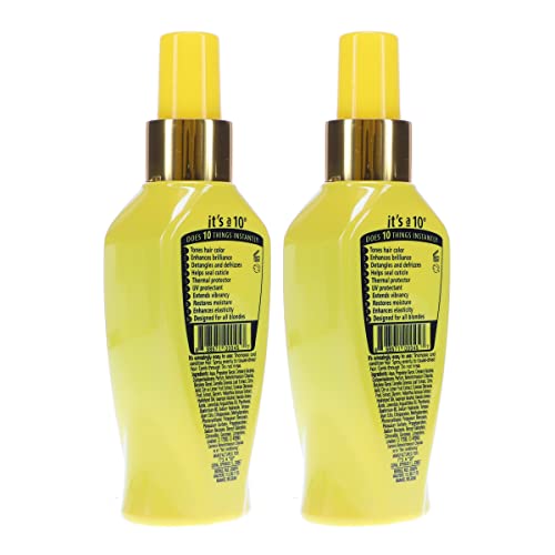 ITS A 10 by It's a 10 MIRACLE LEAVE IN PRODUCT FOR BLONDES 4 OZ (Package Of 2)