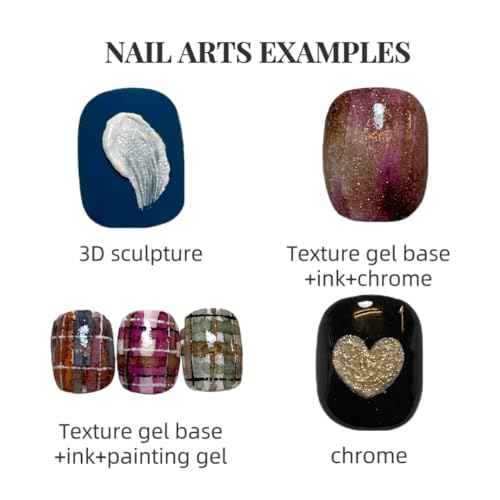 Texture Gel semi solid 6g non wipe mirror powder 3D Sand Texture Gypsum sculpture white in color Clear stroke embossed painting gel