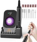 Portable Nail Drill Electric File for Acrylic Nails – HOUSMV Cordless E-File with LCD