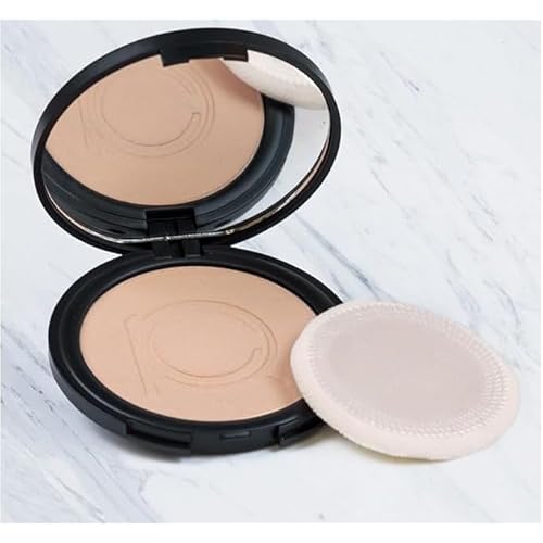 ioly's Beauty pressed powder foundation Compact with powder puff 0.49 OZ Makup fit me powder foundation Makeup full coverage foundation texture powder for men and woman