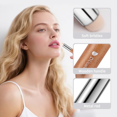 DUcare Portable Lip Brush with Cap | Travel Makeup Brush