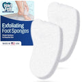 HartFelt Foot Exfoliating Sponge - Gentle Callus & Dead Skin Scrubber, 2-Pack
